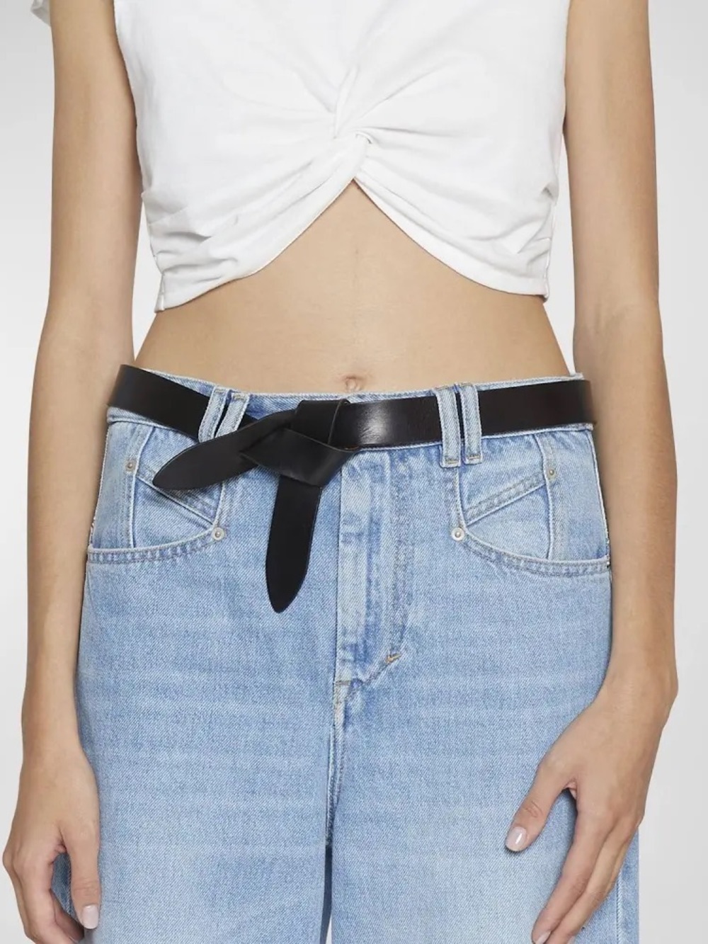 Isabel Marant Lecce Leather Belt Purple - Picture 7 of 8